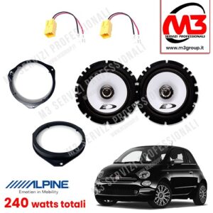 Kit altoparlanti Alpine per FIAT 500